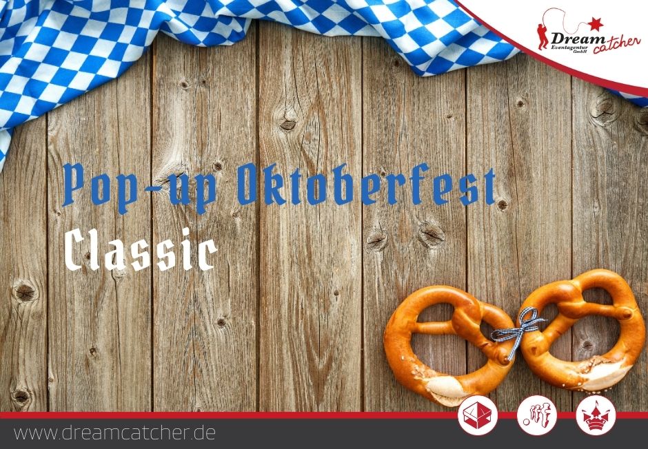 Pop-up Event Oktoberfest Classic mieten – Wiesn-Paket inkl. Deko & Popcorn