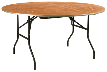 Banketttisch rund mieten – Ø 180 cm, klappbar, für 8–10 Personen