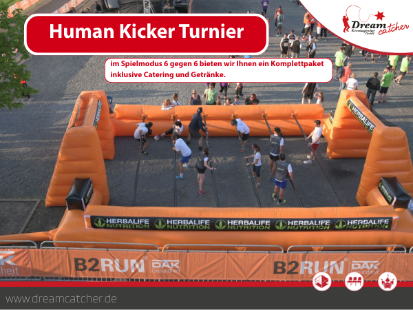 Company Cup mieten – Human-Kicker-Turnier als Teamevent
