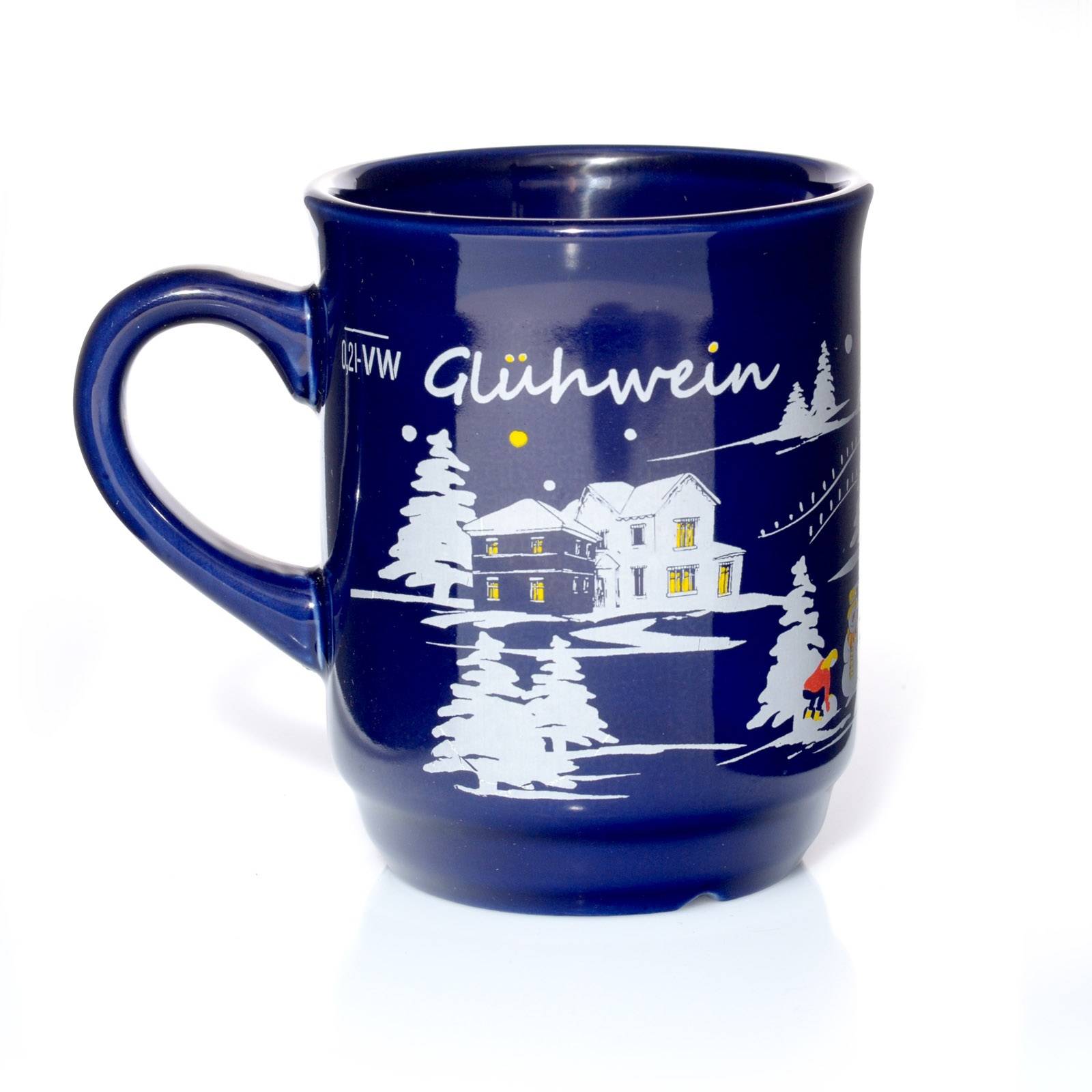 Glühweinbecher mieten – Glühweintasse 0,24 l, blau, inkl. Reinigung