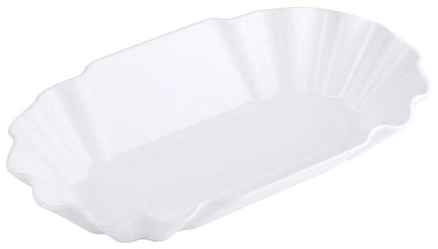 Pommes-Frites-Schälchen mieten – PP weiß, 19,5 × 11,5 × 3,5 cm, inkl. Reinigung