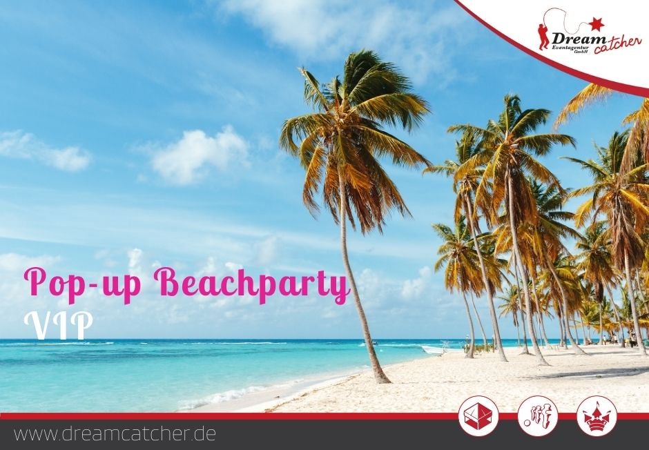 Pop-up Event Beachparty VIP mieten – Komplettpaket inkl. Surfsimulator & Personal