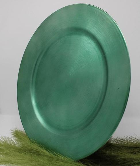 Platzteller grün Ø 33 cm mieten – inkl. Reinigung – 3
