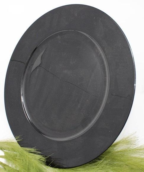 Platzteller schwarz Ø 33 cm mieten – inkl. Reinigung – 3