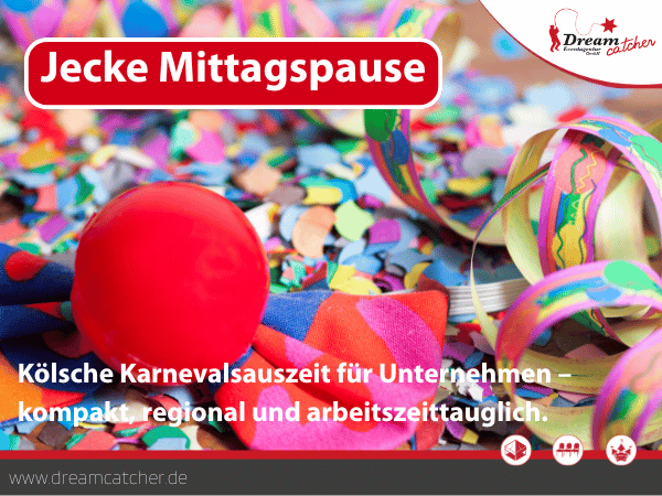 Jecke Mittagspause buchen – Karnevals-Komplettpaket für Firmen – 3