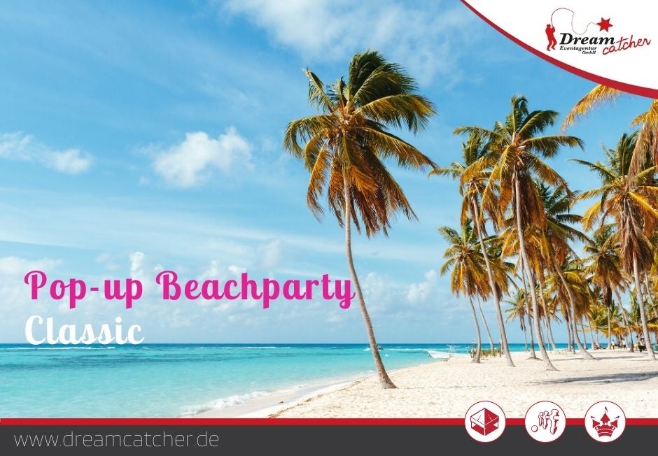 Pop-up Event Beachparty Classic mieten – Surfsimulator-Paket inkl. Personal