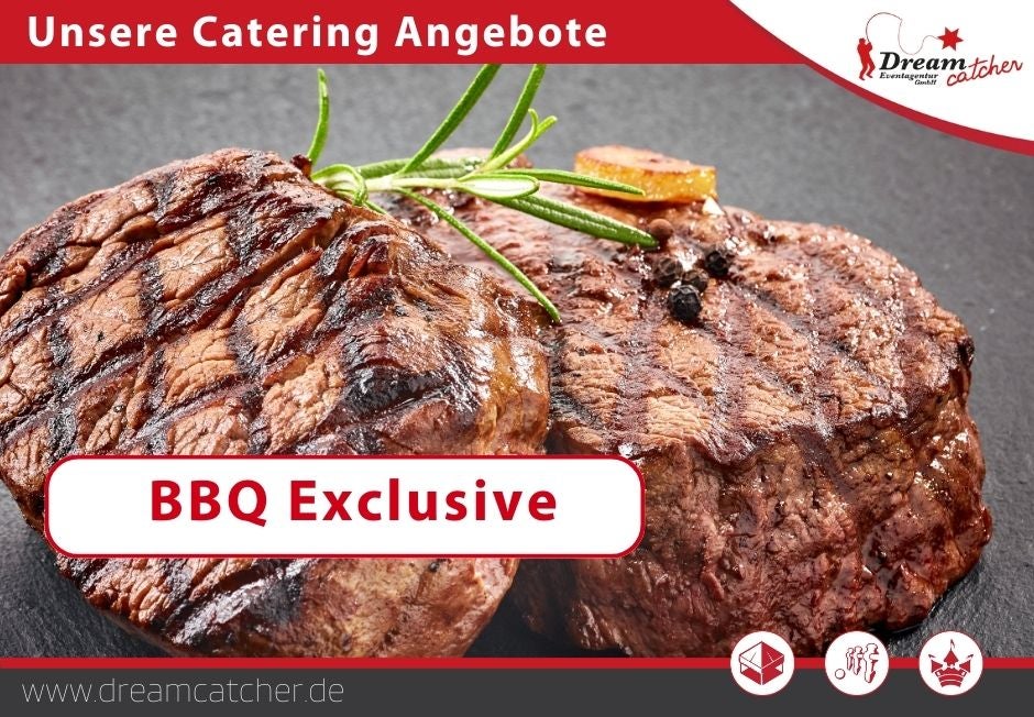 BBQ-Catering EXCLUSIVE mieten – Grillcatering ab 30 Personen, alles inklusive