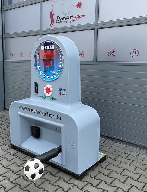 Schusskraftautomat mieten – Powerkick Fußball-Speedmessung für Events