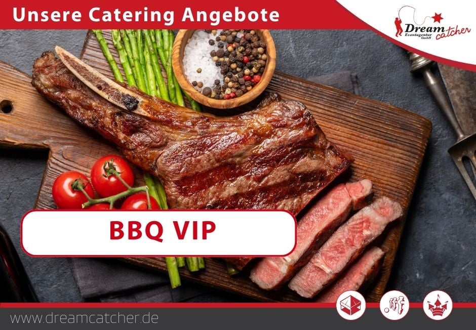 BBQ-Catering VIP mieten – Premium-Grillcatering ab 30 Personen mit Salatbuffet