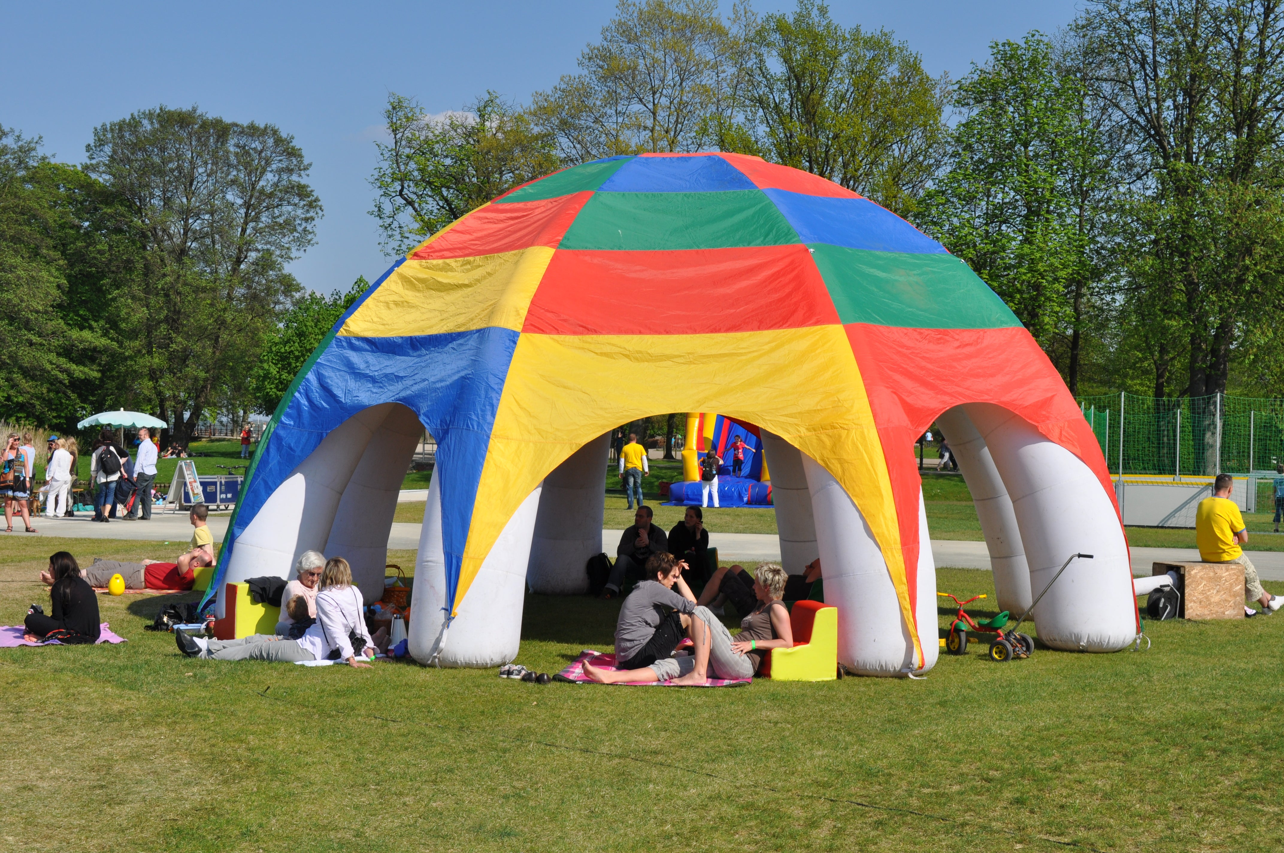 aufblasbares Zelt - Air-Dome - Rundzelt mieten