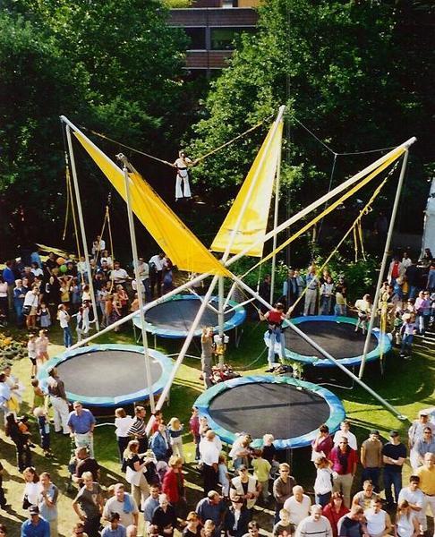 4in1 Bungee Trampolin - Quadrojumper - High Jumper -Bungee Trampolin mieten – 2
