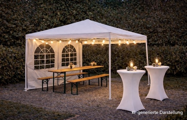 Pavillon Faltpavillon 3 x 3 m mieten in Hamburg – Getränke-Service Benstein