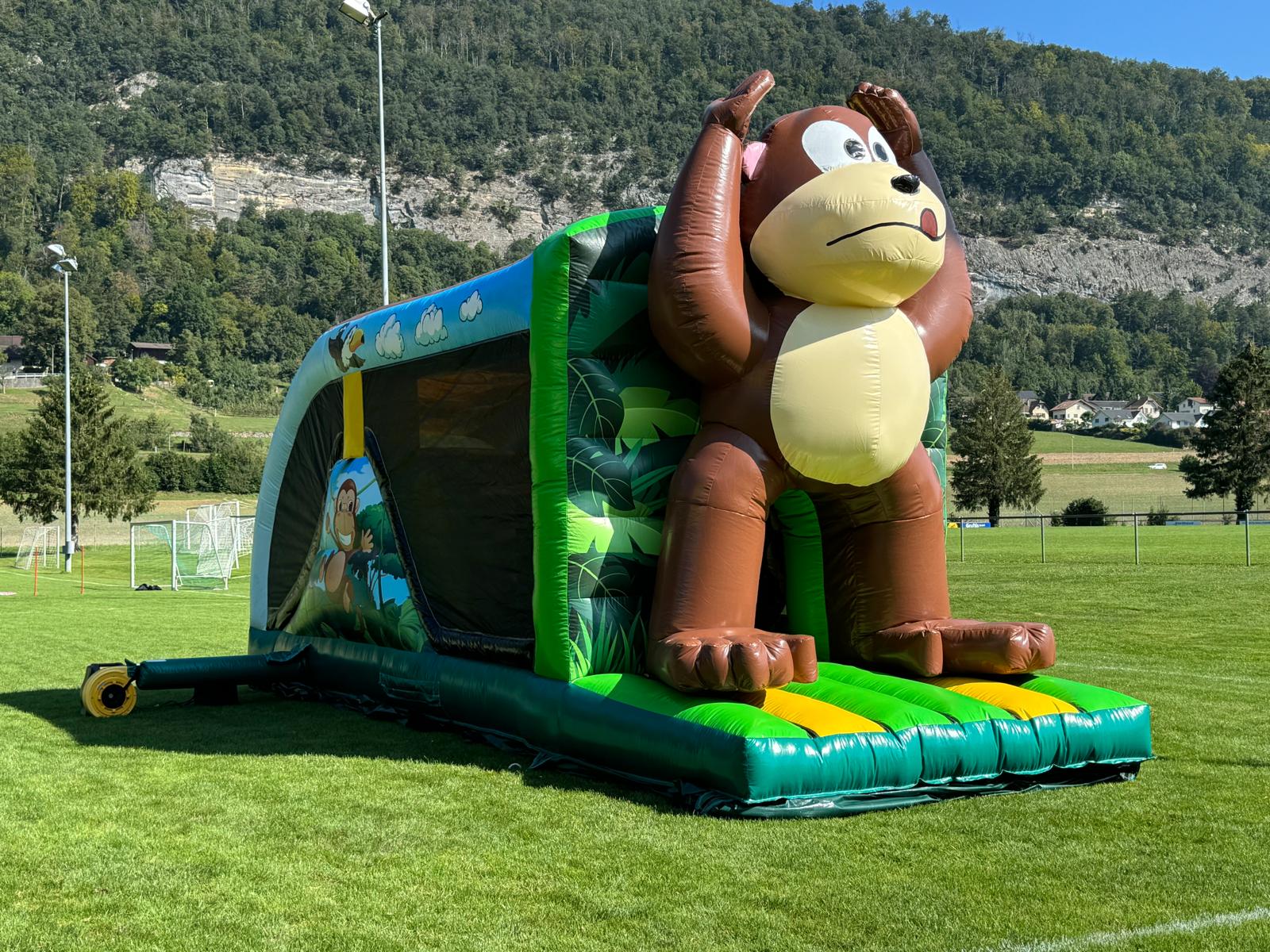Huepfburg Gorilla Hindernisbahn mieten bei Axess