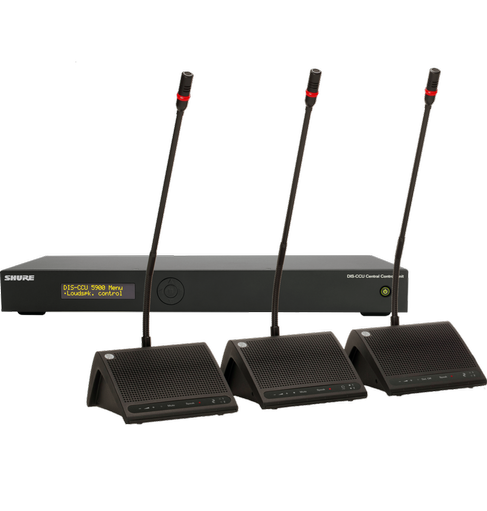 Shure Konferenzanlage mieten - DDS 5900 / MXC605 Diskussions- & Dolmetscheranlage