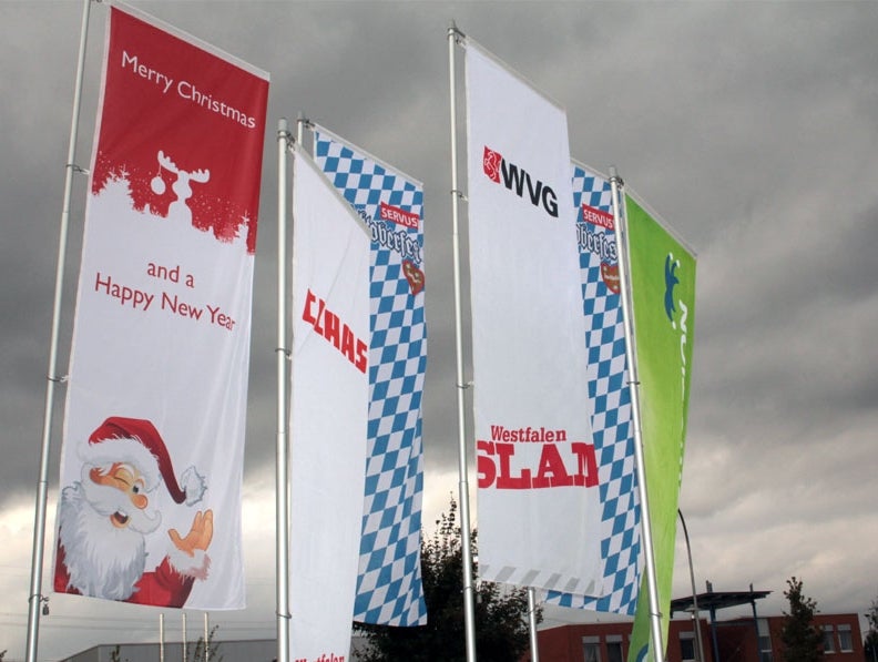 Fahnenmast / Flaggenmast für 110cm x 300cm Flagge mieten