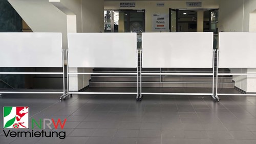 Whiteboard mit Frontansicht-Wechselsystem (NRW Umwelt Line) mieten in