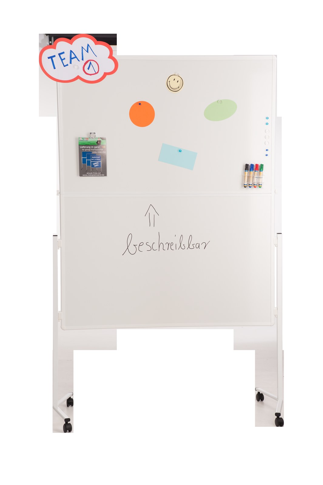 Moderationswand – Magnetische Pinnwand und beschreibbar (NRW-Design) M