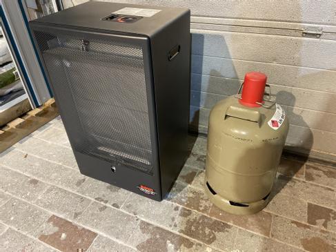 Gas-Heizofen Blue Flame 4200 W mieten – Zeltheizung & Baustellenheizung inkl. Gasflasche & Gas – 2