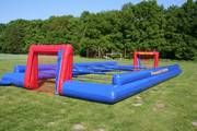 Menschenkicker 15x8m , mit Gurten mieten bei der Spülkiste