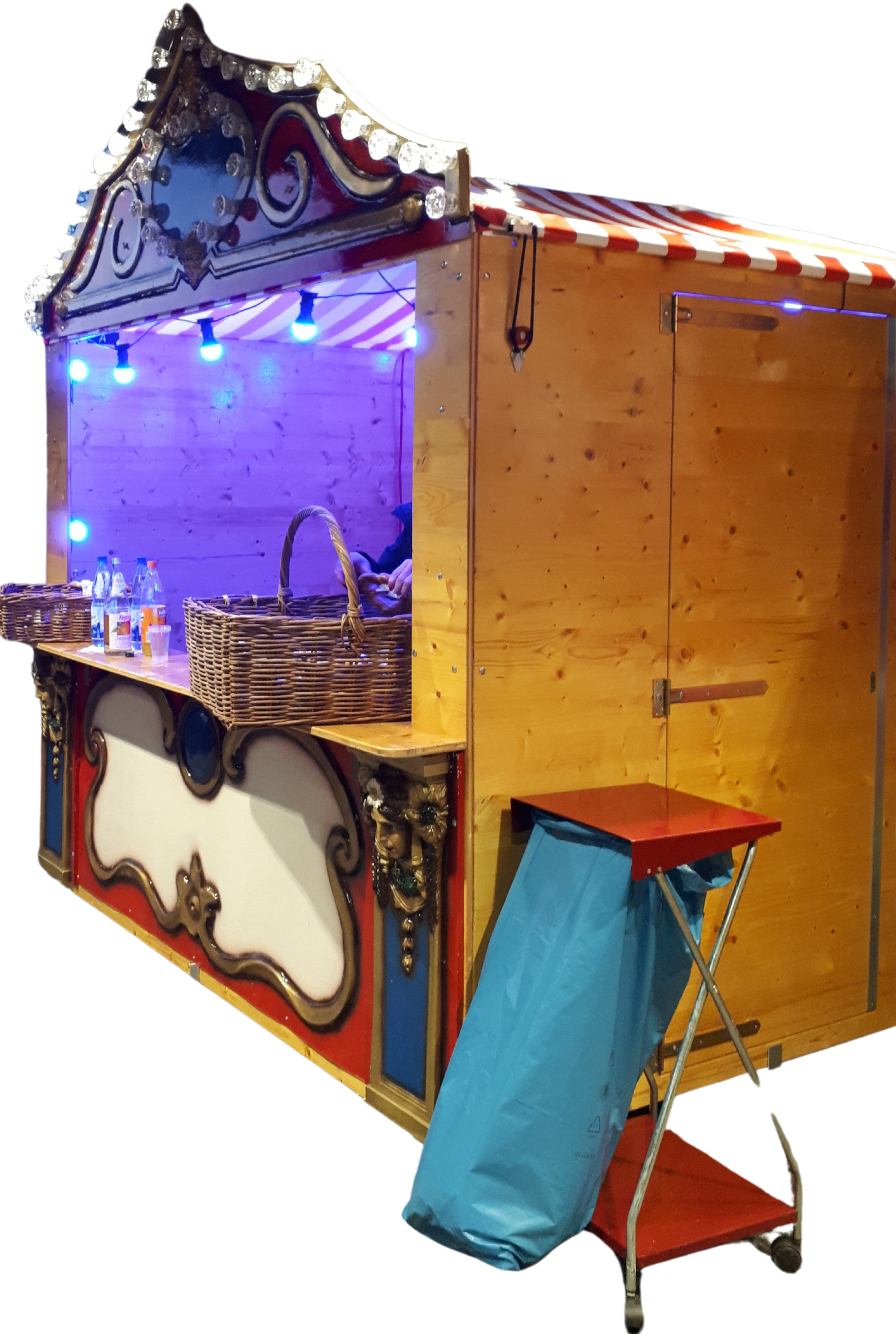 Geschlossene Marktbude mieten – nostalgisch, z. B. für Weihnachtsmarkt – 2