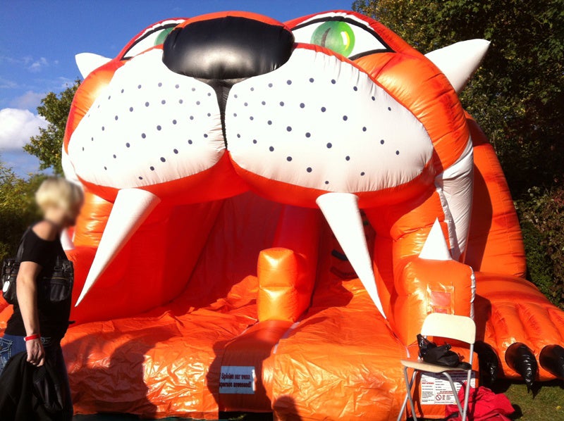 Riesenrutsche Tiger mieten – aufblasbare Riesenrutsche im Tiger-Design – 2