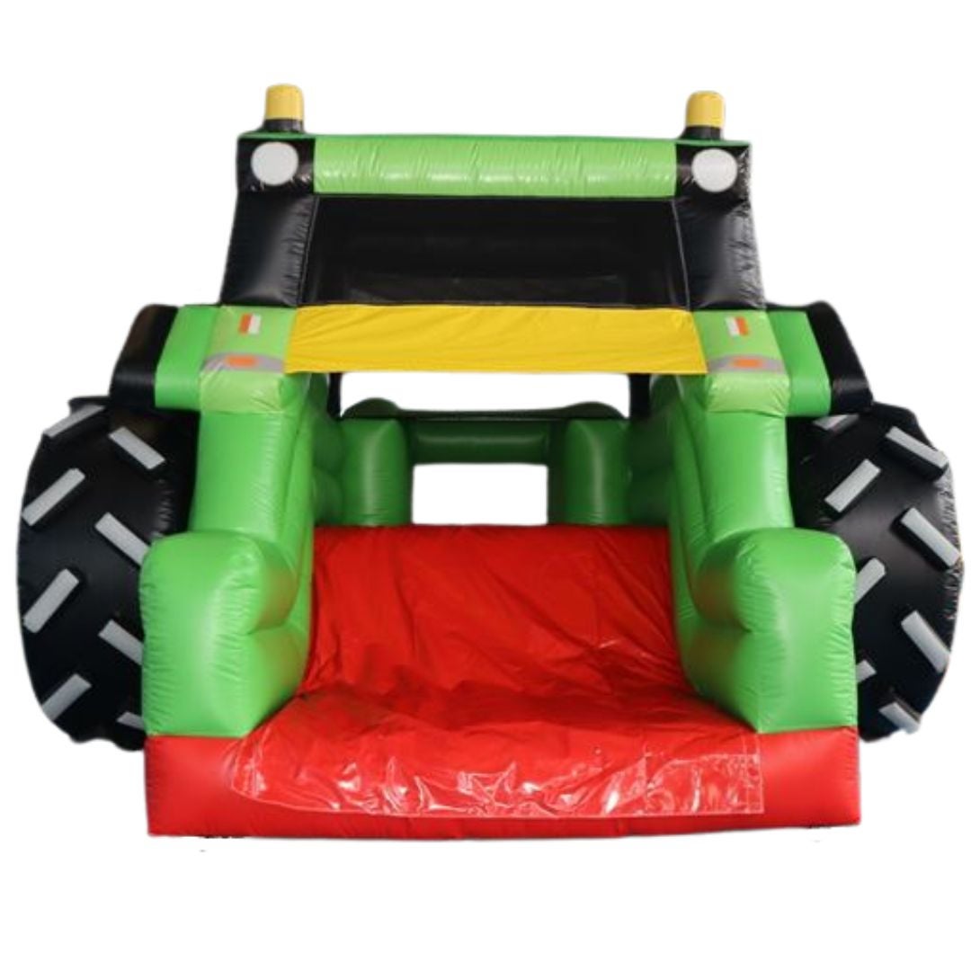 Traktorrutsche mieten – großer aufblasbarer Traktor mit Rutsche für Kinder – 2