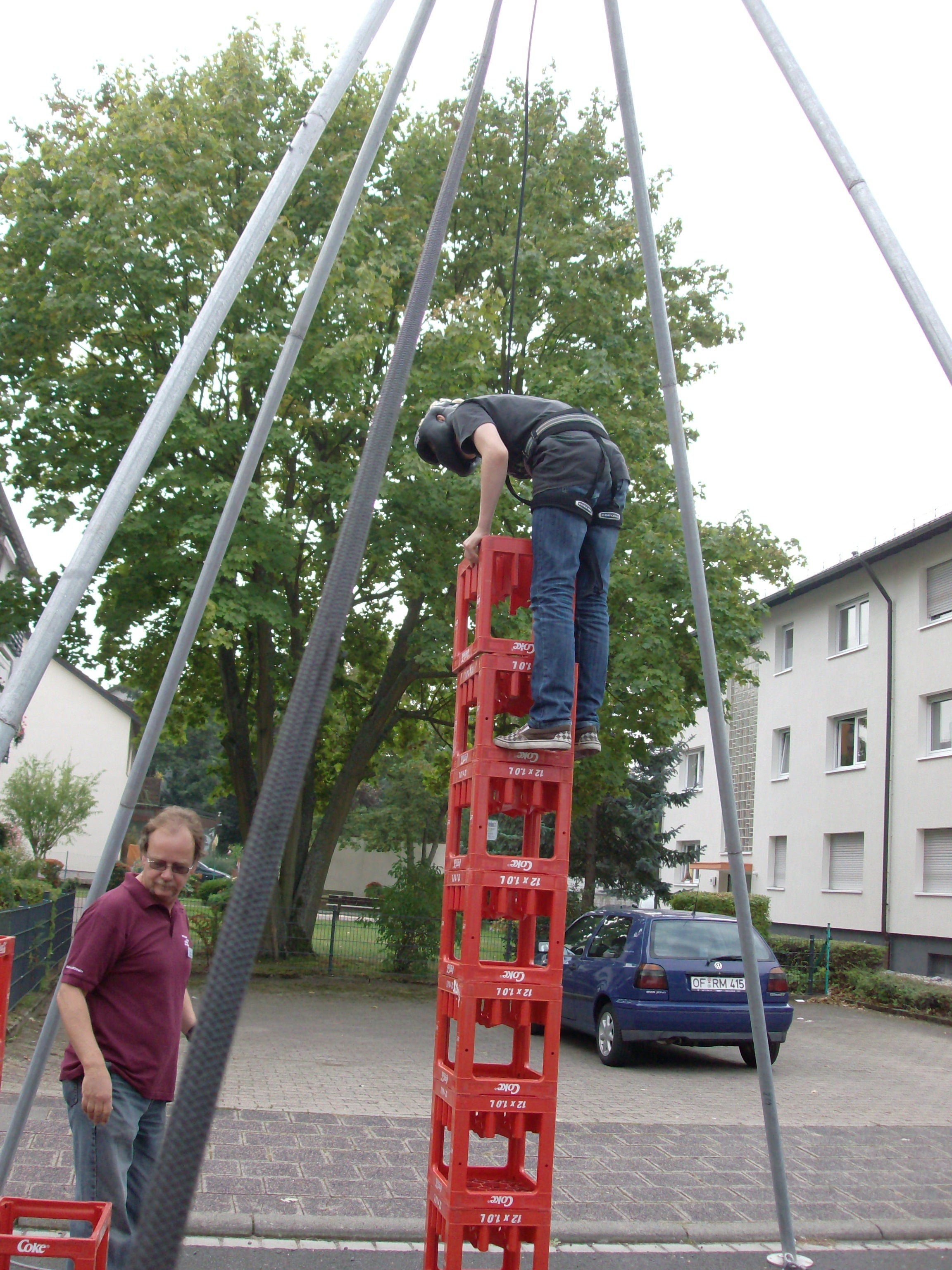 Kistenstapeln mieten – gesichertes Kletter- & Geschicklichkeitsspiel