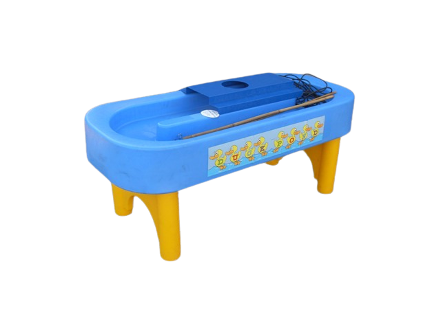 Entenangeln klein mieten – Kinderspiel mit Spieltisch & Pumpe – 2