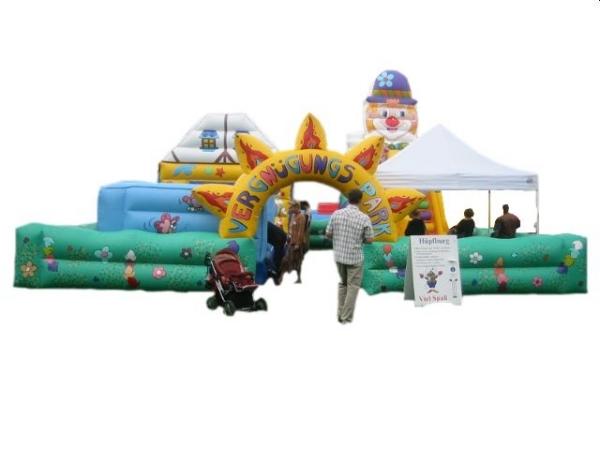 Aufblasbarer Erlebnispark mieten – Komplettpaket für Kinder 4–12 – 2