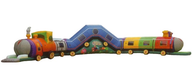 Timmy Eisenbahn mieten – aufblasbare Riesen-Spieleisenbahn für Kinder