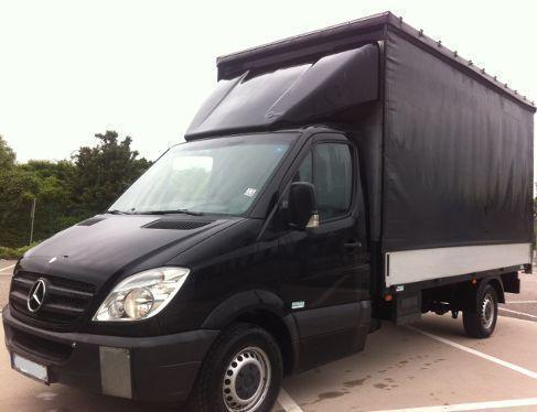 Pritschenwagen mieten: Mercedes-Benz Sprinter 316 CDI Pritsche/Plane, Euro 5, 3,5 t, Langzeitmiete