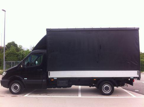 Pritschenwagen mieten: Mercedes-Benz Sprinter 316 CDI Pritsche/Plane, Euro 5, 3,5 t, Langzeitmiete – 2