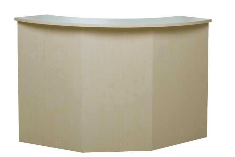 Tresen & Cocktailbar mieten – halbrunde Bar im System-Flightcase, 127 x 127 cm
