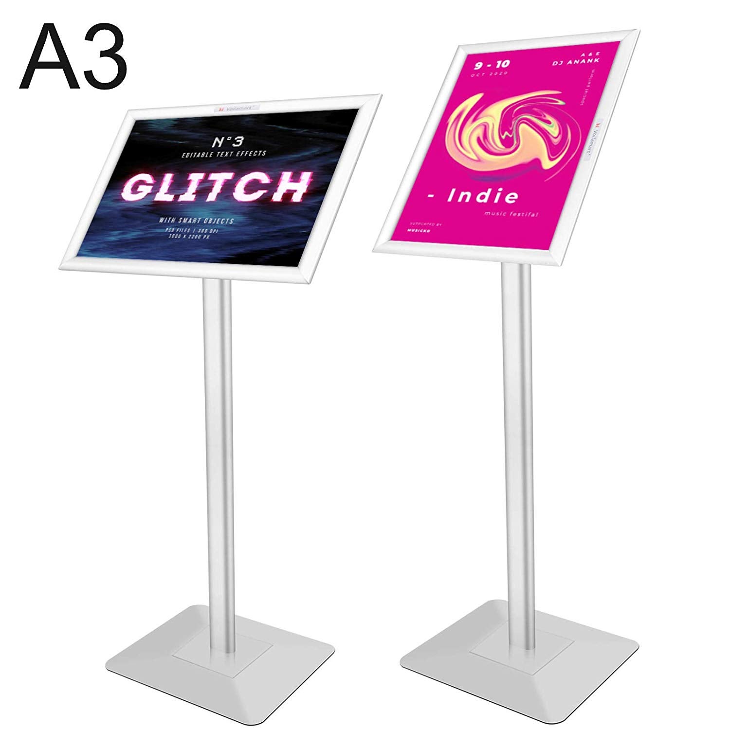 Infoständer & Leitsystem mieten – Klapprahmen-Wegweiser DIN A3/A4 für Messe & Event – 2
