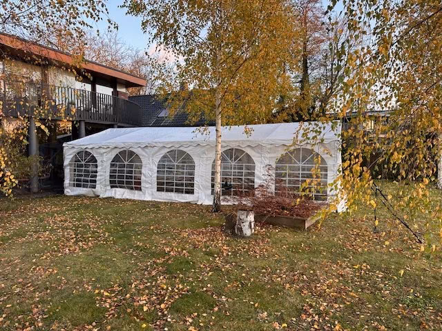 Faltzelt Pavillon Faltpavilion Partyzelt  Festzelt  weiß  3x6m, 5x10m, 6 x 12m – Thumbnail 7