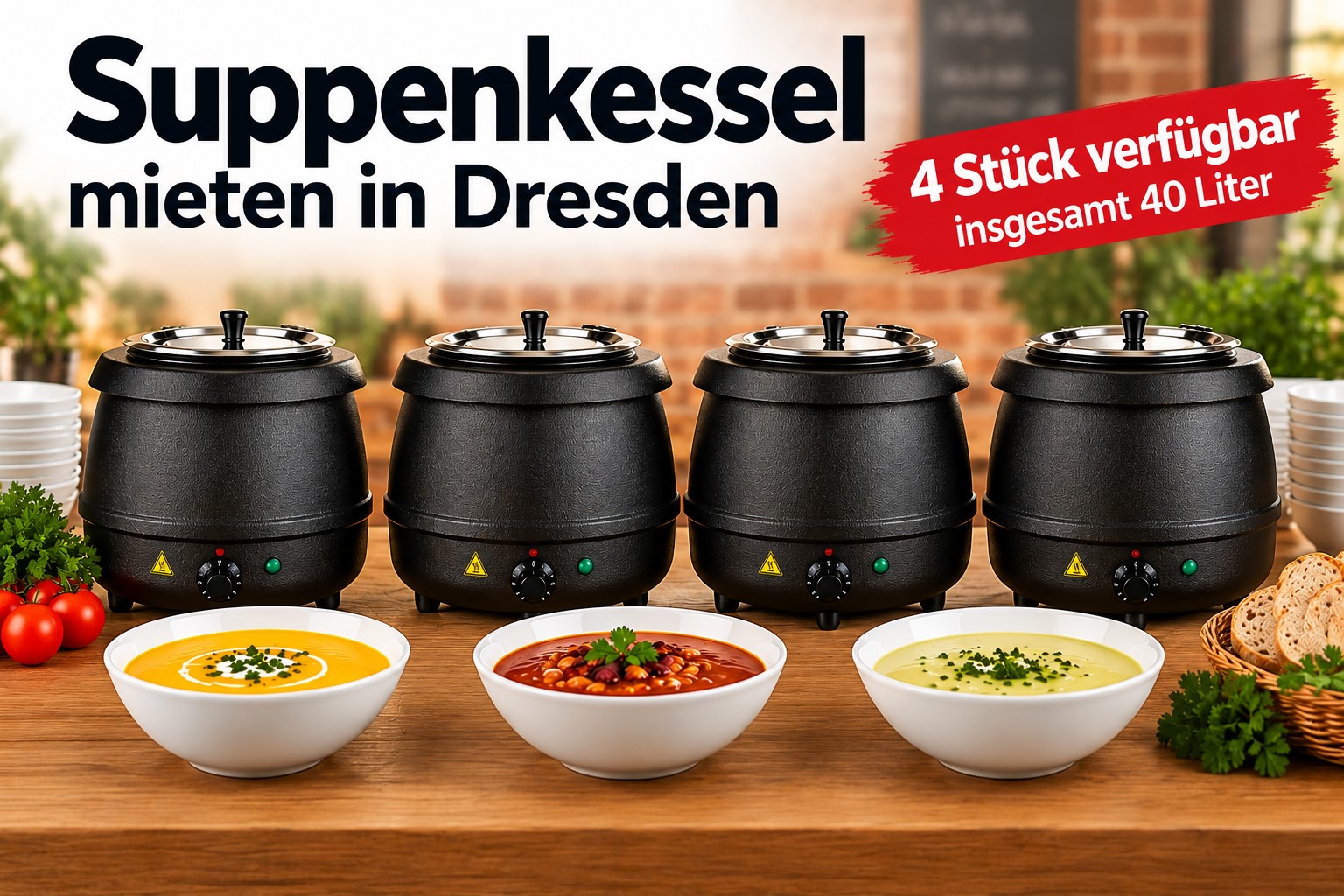 Suppenkessel mieten Dresden – Suppentopf 10L, Suppenwärmer – 2