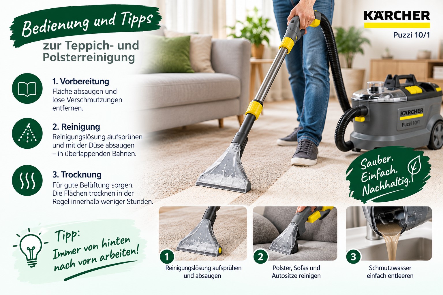 Polsterreiniger & Teppichreiniger – Verleih Vermietung mieten Dresden – 3