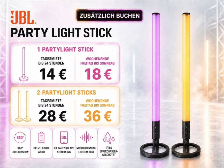 JBL PartyBox 320 mieten – einzeln oder als Duo-Set in Hamm – Thumbnail 9