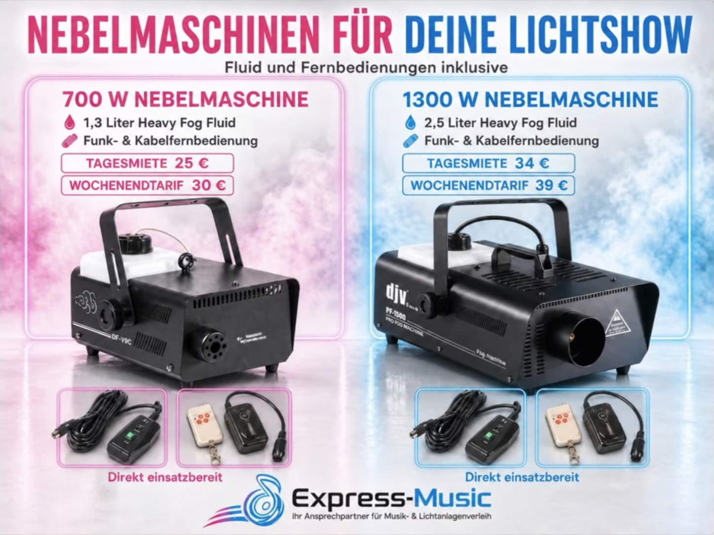 Party-Lichtanlage mit Laser & optionalem Nebel mieten – Hamm – 5
