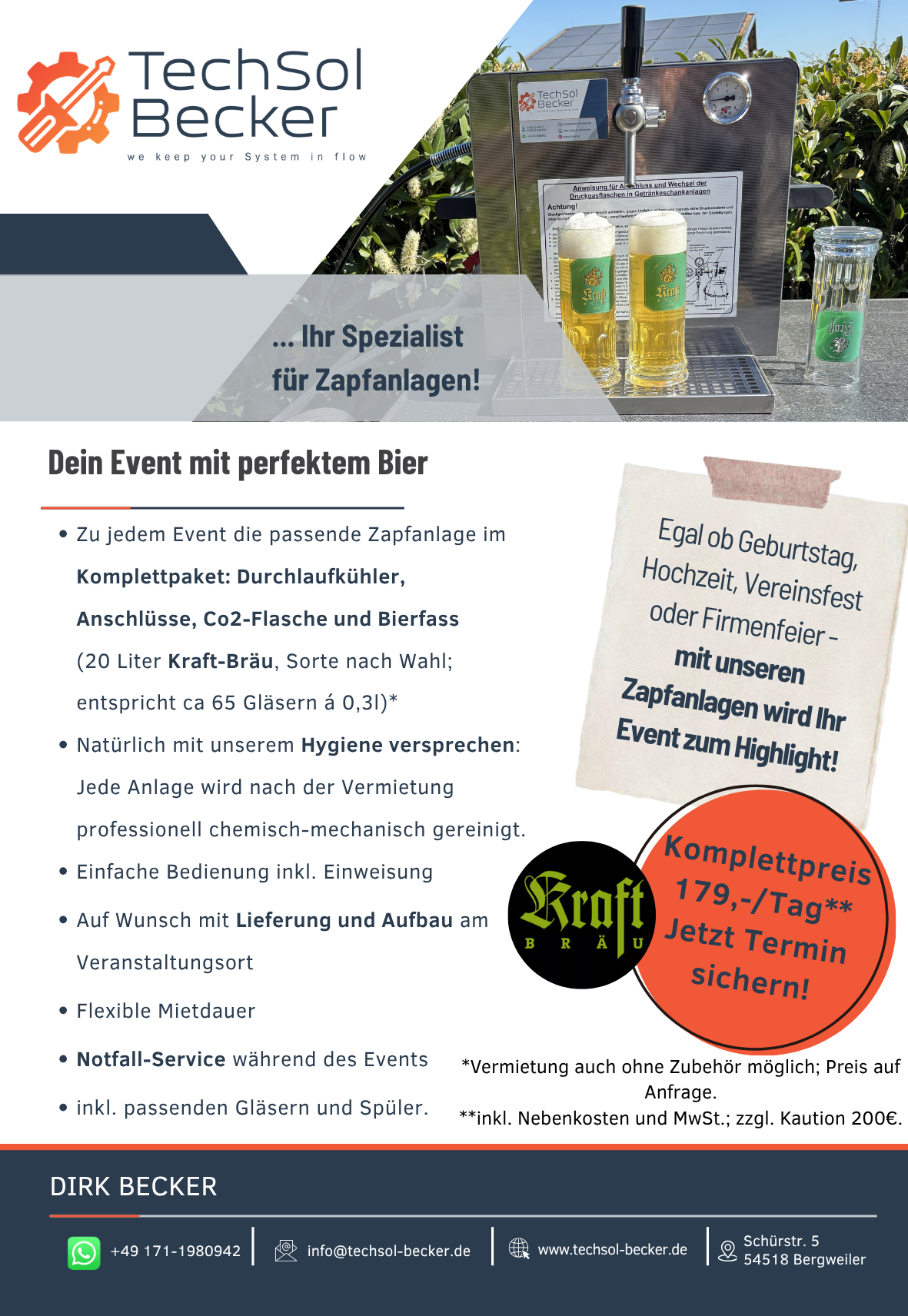 Zapfanlage mieten