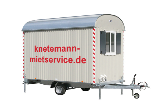 Bauwagen Schnellläufer mieten – 25 + 80 km/h mit Pkw-Kupplung
