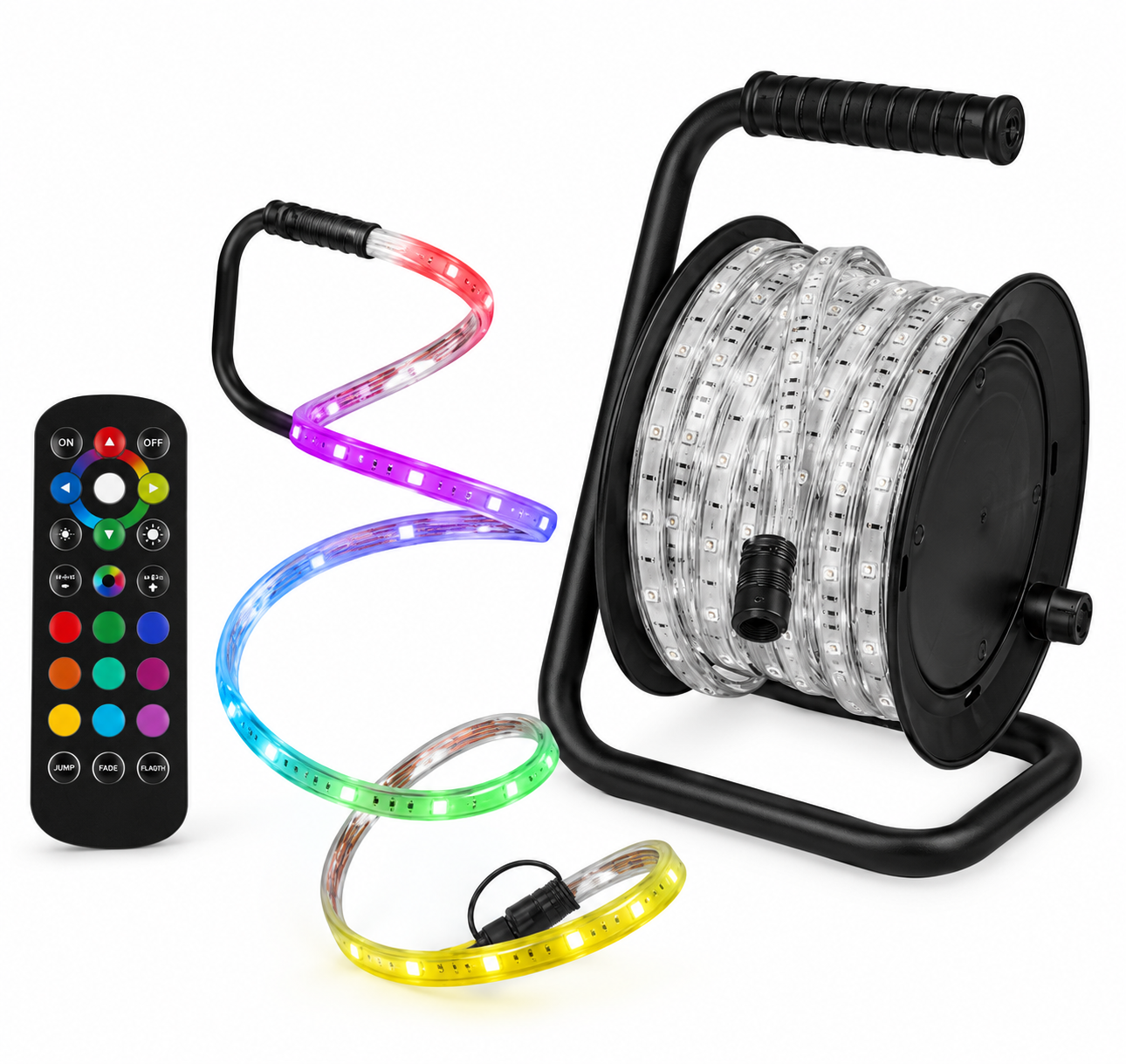 10m Lichtschlauch OSRAM RGB  inkl. Fernbedienung auf Kabeltrommel