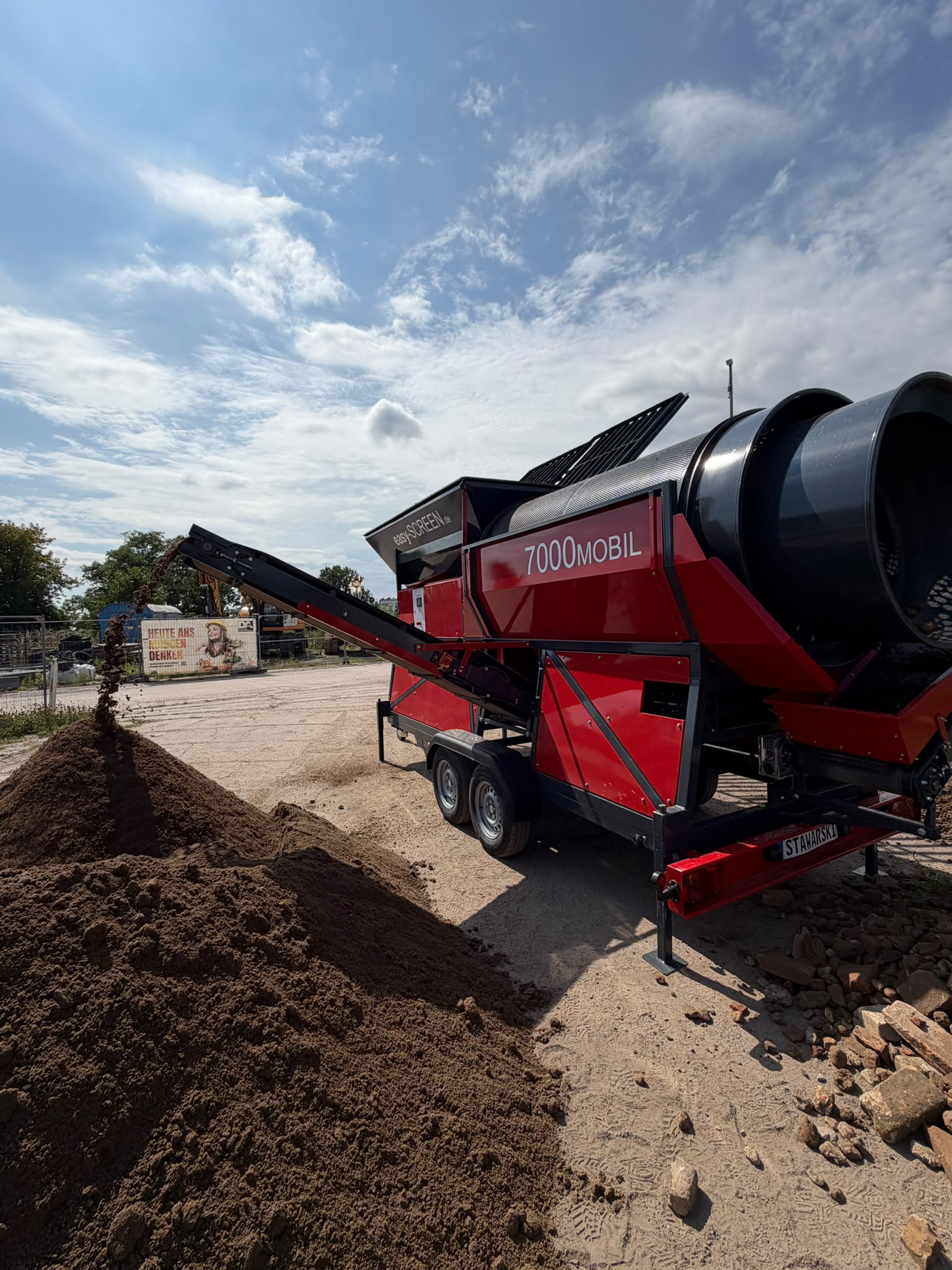 Radmobile Trommelsiebanlage easySCREEN 7000 F3 – Thumbnail 6