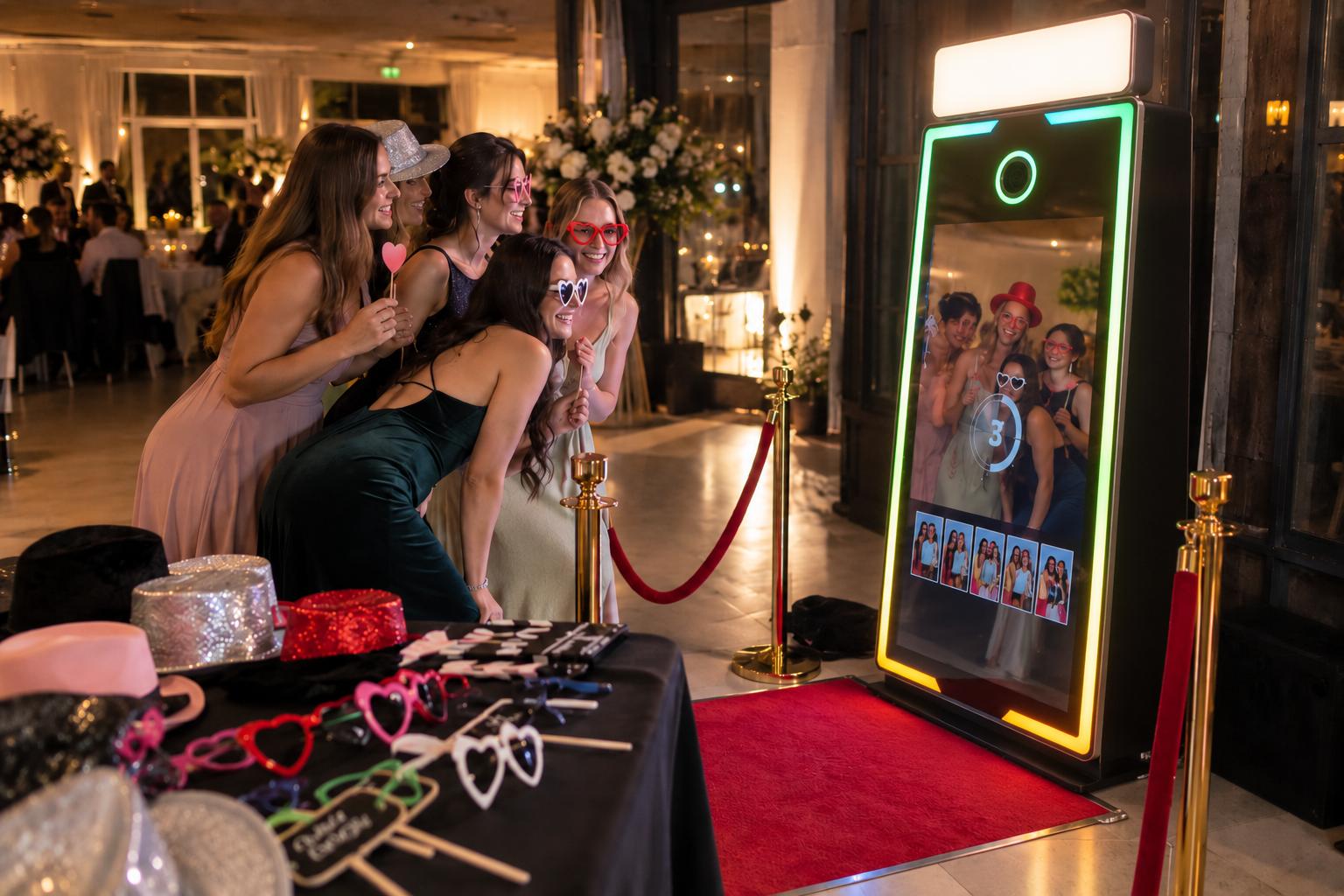 Fotospiegel mieten – Magic Mirror Fotobox mit Sofortdruck & Digital – 5