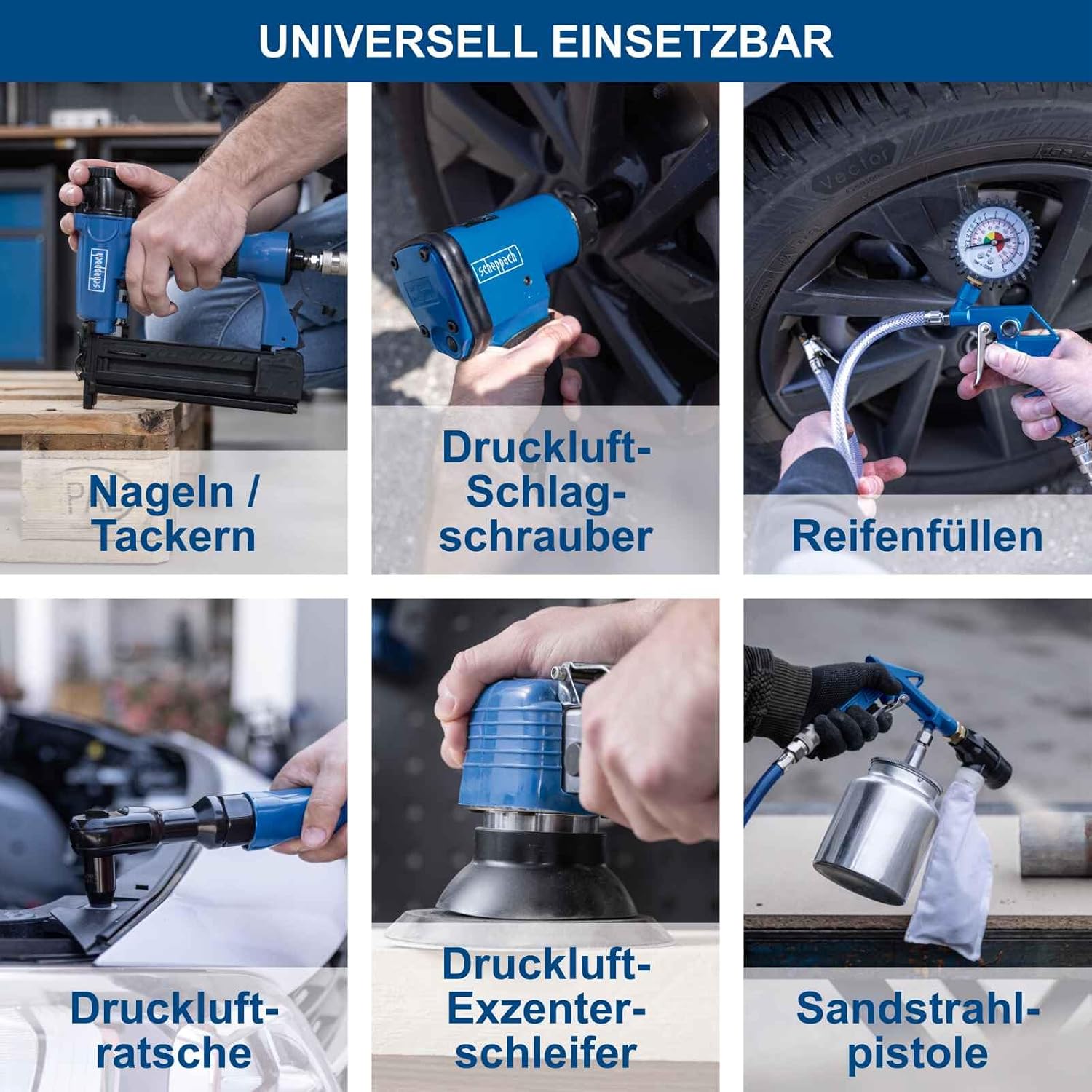 Druckluft Kompressor 2200 Watt ölgeschmiert 100 L Kessel 10 Bar Ansaugleistung 412 L/min. 3 PS – 3