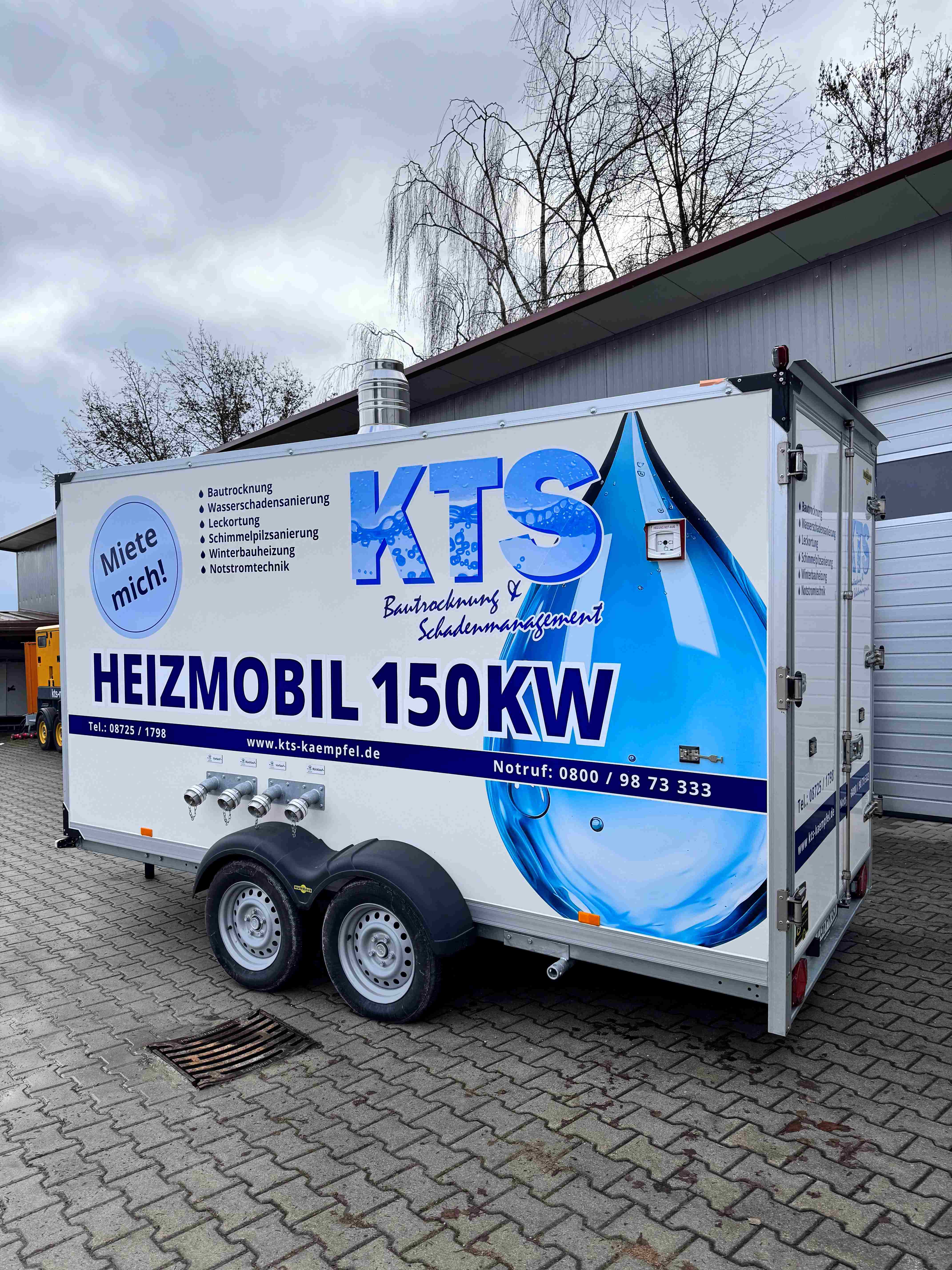 Mobile Heizzentrale 150 kW / Heizmobil / Notheizung