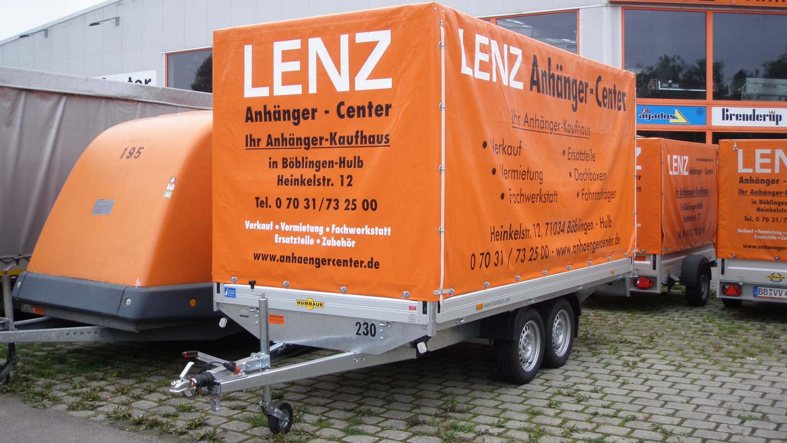 Anhänger, Ladefläche 4,05 x 2,03 x 2,00 m, mit Plane und Spriegel