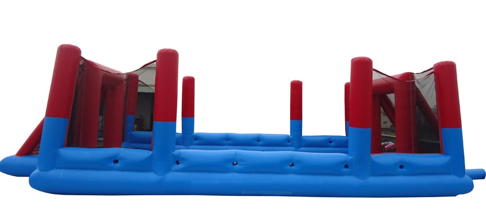 Menschenkicker Mieten  mit Stangen, 13 x 7 Meter, 12 Personen