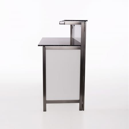 Mobile Edelstahl-Cocktailbar mieten – Exklusive Event-Bar (150 cm) mit edler Optik – 2