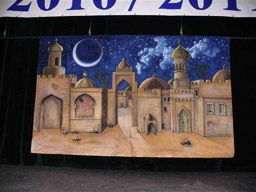 Kulisse 1001 Nacht , Bühnenbild Orient , Orient Dekorationen , Orientalische Dekorationen – 2